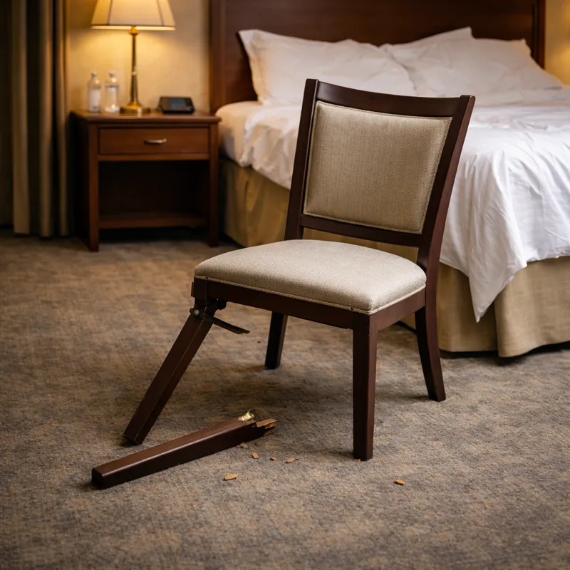 Chambre d'hôtel : création d'un ticket de maintenance curative